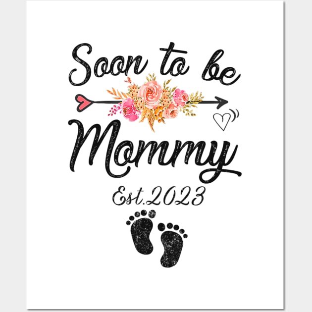 Soon to be Mommy 2023 Mothers Day Wall Art by cloutmantahnee